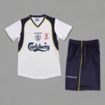 Liverpool 2001-02 Away Retro Kids Kit - Image 2