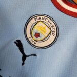 Manchester City 2022-23 Home Retro Kids Kit - Image 2