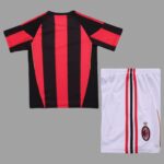 AC Milan 2010-11 Home Retro Kids Kit - Image 2