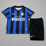 Inter Milan 2009-10 Home Champions League Final Retro Kids Kit - Image 2