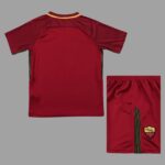 AS Roma 2017-18 Home Retro Kids Kit - Image 2