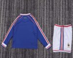 France 1998 FIFA World Cup Home Long Sleeve Retro Kids Kit - Image 2