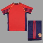 Spain 1998 FIFA World Cup Home Retro Kids Kit - Image 2