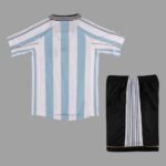 Argentina 1998 FIFA World Cup Home Retro Kids Kit - Image 2