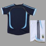 Argentina 2006 FIFA World Cup Away Retro Kids Kit - Image 2