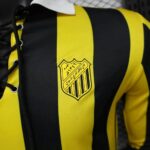 Al-Ittihad 2026-27 Yellow-Black Striped Lace-Up Special Edition Long Sleeve Jersey Player Version - Image 3