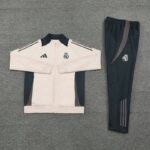 Real Madrid 2024-25 Light Pink Jacket Tracksuit - Image 3