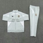 Real Madrid 2025-26 Light Grey Jacket Tracksuit - Image 3