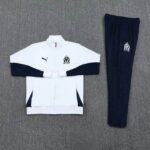 Olympique de Marseille 2024-25 White Jacket Tracksuit - Image 3