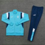 Olympique de Marseille Sky Blue Jacket Tracksuit - Image 3