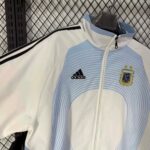Argentina 2026 White-Light Blue Geometric Track Jacket - Image 3