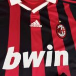 AC Milan 2009-10 Home Long Sleeve Retro Kids Kit - Image 3