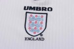 England 1998 FIFA World Cup Home Long Sleeve Retro Kids Kit - Image 3
