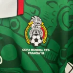 Mexico 1998 FIFA World Cup Home Retro Kids Kit - Image 3