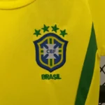 Brazil 2002 FIFA World Cup Home Retro Kids Kit - Image 3