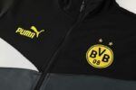 Borussia Dortmund 2024-25 Black-Grey Jacket Tracksuit - Image 4