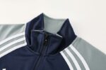 Real Madrid 2025-26 Royal Blue-Grey Jacket Tracksuit - Image 4