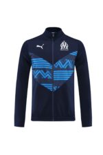 Olympique de Marseille Royal Blue Jacket Tracksuit - Image 4