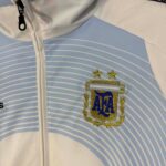 Argentina 2026 White-Light Blue Geometric Track Jacket - Image 4