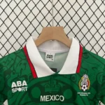 Mexico 1998 FIFA World Cup Home Retro Kids Kit - Image 4