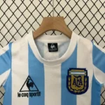 Argentina 1986 FIFA World Cup Home Retro Kids Kit - Image 4
