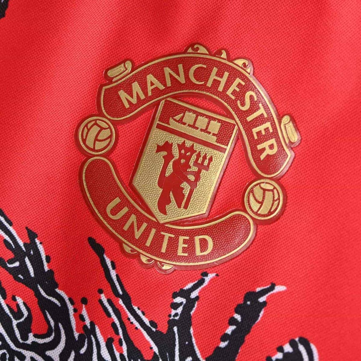 Manchester United 2019-20 Chinese New Year Red Dragon Special Edition Retro Jersey - Image 5