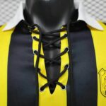 Al-Ittihad 2026-27 Yellow-Black Striped Lace-Up Special Edition Long Sleeve Jersey Player Version - Image 5