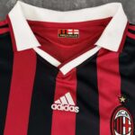 AC Milan 2009-10 Home Long Sleeve Retro Kids Kit - Image 5