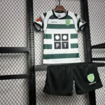 Sporting Lisbon 2001-03 Home Retro Kids Kit - Image 5