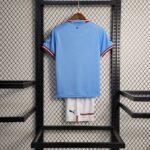 Manchester City 2022-23 Home Retro Kids Kit - Image 8